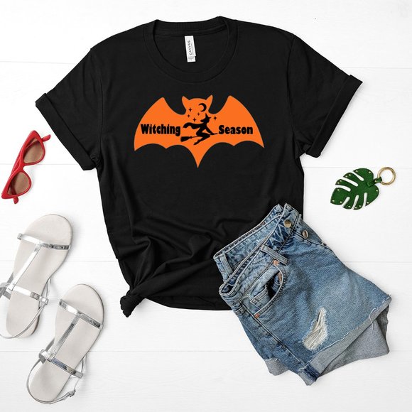 Bella Canvas Tops - Halloween Witching Season Graphic T-Shirt